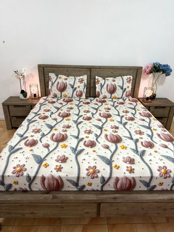 5D printing king fitted glace cotton