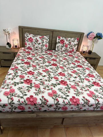 5D Super-king fitted glace cotton