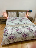 4 PCS Super king Comforter with Flat bedsheet