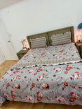 4PCS Super king Comforter with FITTED bedsheet