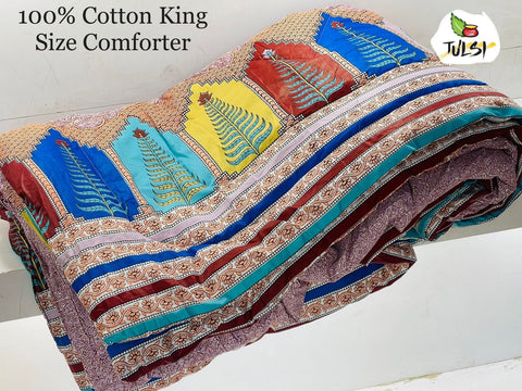 Jaipuri Pure COTTON king Summer quilt 2.5Kg Approx