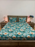 5D Super-king flat glace cotton