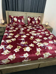 Fitted Queen warm bedsheet with 2 Pillow covers
